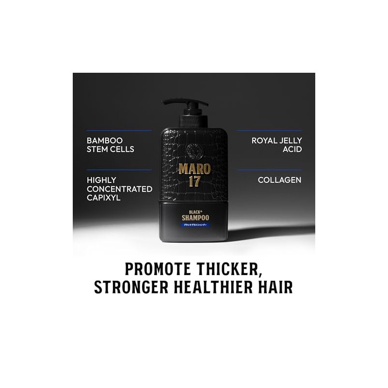 MARO17 Black Plus Champú 13.8 fl oz (350 ml)