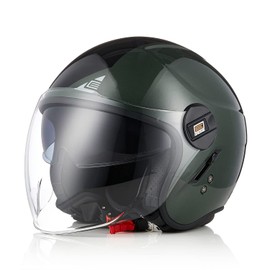 ORIGINE Open Face Motorcycle Helmet Scooter Helmet Jet Helmet with Double Visor DOT Approved