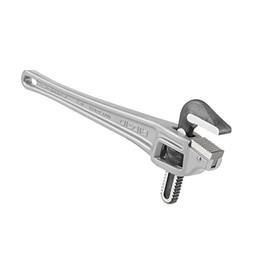RIDGID 31125 Model 18 Aluminum Offset Pipe Wrench, 18-inch Plumbing Wrench, Small, Silver