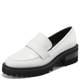 Aerosoles Women's Ronnie Loafer, White Leather, 8