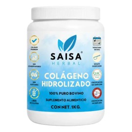 Colágeno Hidrolizado En Polvo 1 Kg - Saisa                                                                                                            