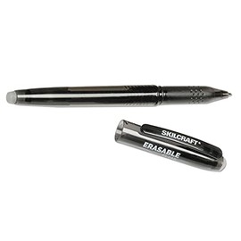 SKILCRAFT Erasable Re-Write Gel Stick Pen - Fine Point - Black Ink