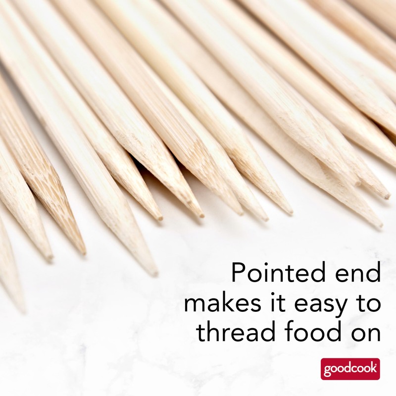GoodCook Everyday 12-Inch Bamboo Skewers, 100-Count, Wooden Skewers for Grilling,