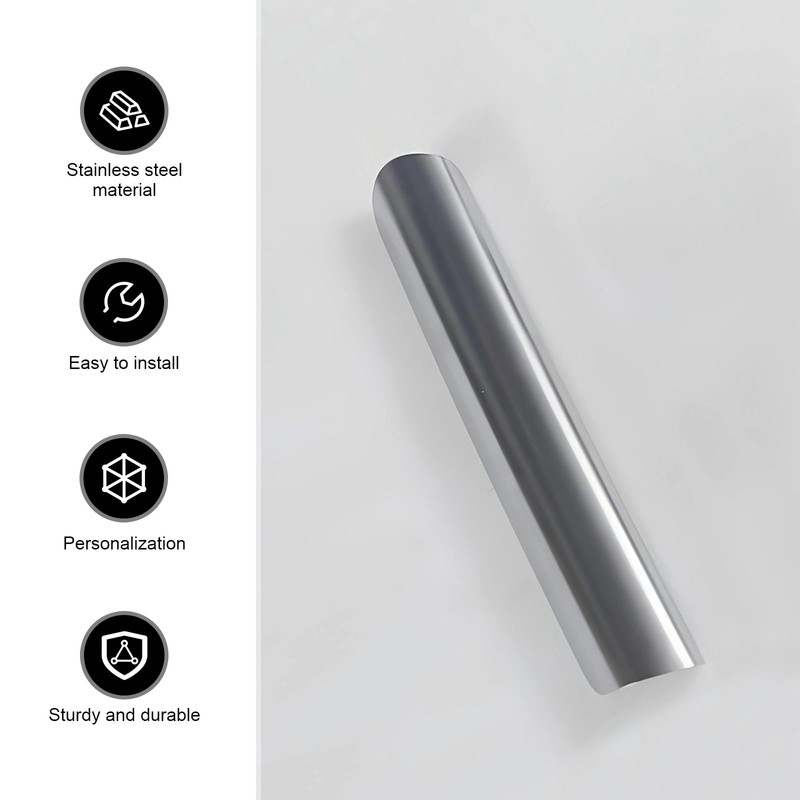 DYEKNEE 1 PC Silver Front Driver Left Side Interior Pull