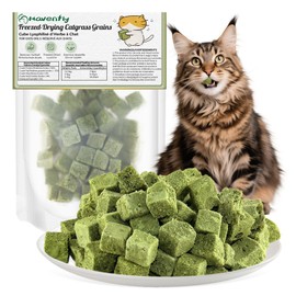 Juguetes de Hierba para Gato, Comestibles Juguetes Masticables Natural para Gato para Limpiar los Dientes Quitar el Pelo de Bola