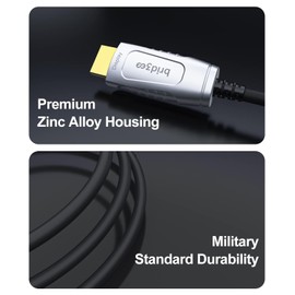 Fiber Optic HDMI 2.1 Cable(16.5ft), High Speed 48Gbps Active Optical HDMI Cable[8K@60Hz 4K@120Hz, Dynamic HDR,eARC, HDCP 2.2&2.3,3D], Compatible with Projector,Game Console,Computer,TV,Monitor etc