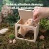Marchul Hamster Hideout Wooden House Chamber Small Animals Pets Tunnel