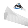 PureSino Braided Cable Sleeve, Cable Storage Sleeve, Total Length Approx.