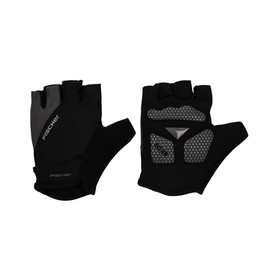 Fischer Cycling Gloves for Men and Women Breathable Gel Padding Removable Washable Black M/L (9/10)