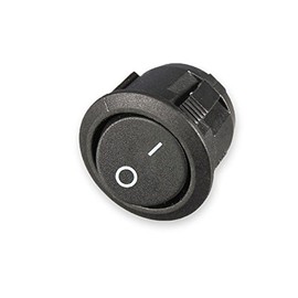 Besmelody Rocker Toggle Switch, SPST Type 2 Pin 2 Position ON/Off Boat Rocker Switch, 6A/125V 3A/250V AC (10Pcs)