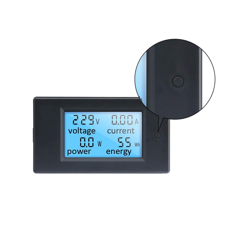 KETOTEK Digital Volt Amp Watt KWh Meter Gauge AC 80~260V