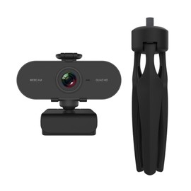 Webcam 2K Full HD Web Camera with Microphone USB Plug Video Web CAM for PC Computer Laptop Mini CAM Accessories Gamer Webcast for Business Meetings   