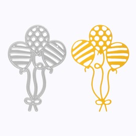 Stanzenshop Cutting Dies Stencil Three Balloons with Pattern Cutting Stencil Birthday Punch Party Cutting Dies Stencils Scrapbooking Card Making