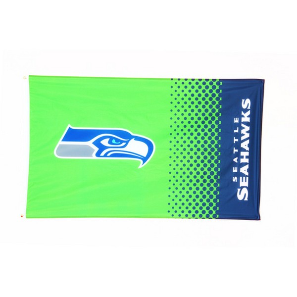 Forever Collectables Seattle Seahawks 5ft x 3ft Team Logo Fade
