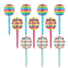 MINAGOO 10 Pack Rotatable Fidget Ballpoint Pen for Students,Gift for Children (Multicolor)