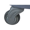 Janico 1041 Quiet Trash Can Dolly, Non Marking Casters, Round,