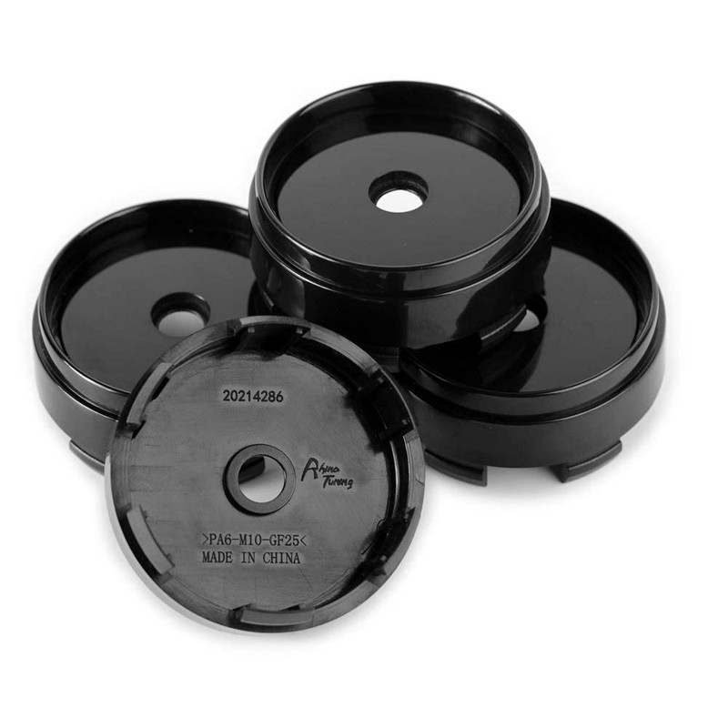 Rhinotuning DIY Wheel Center Cap, Set of 4 (Black, Outer