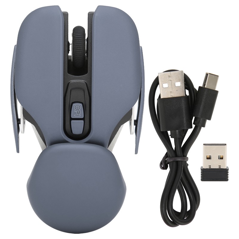 Ergonomic Wireless Mouse Inbuilt Battery Adjustable DPI Electroplating Process Integrated
