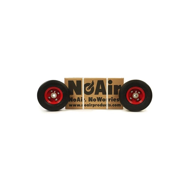 NoAir® (2) Flat Free Tire Assemblies 9x3.50-4 Fits Bob-Cat Classic