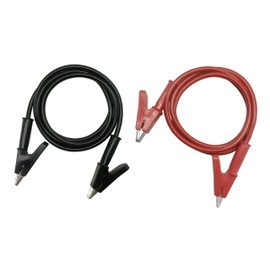 CERRXIAN Electrical High Voltage Test Cable for 3.3 ft (1 m) Alligator Clip (Alligator Clip Red)