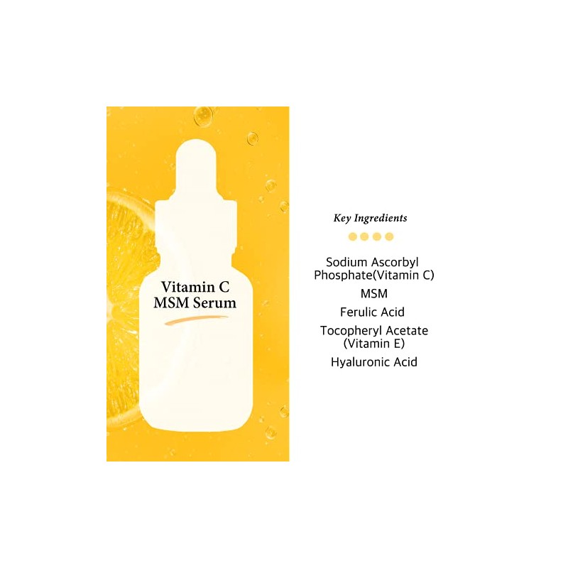 Cos De BAHA Vitamin C Facial Serum with MSM 30