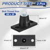 PATIKIL Rubber Vibration Isolator Mounting Bracket 20kg / 44lb Load