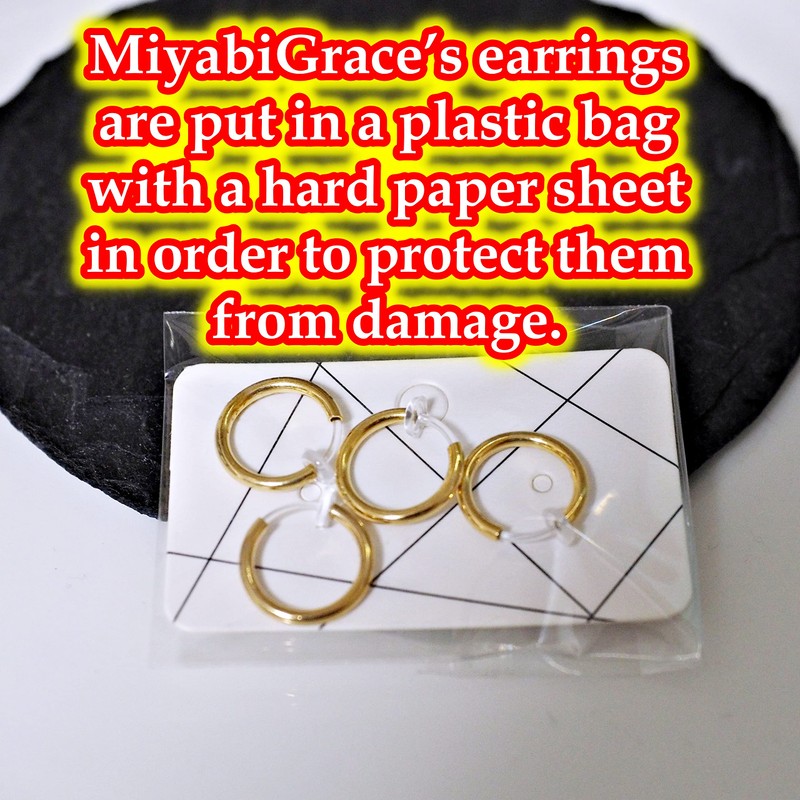 Miyabi Grace Men's 15 mm Small Comfortable Plastic Invisible Clip