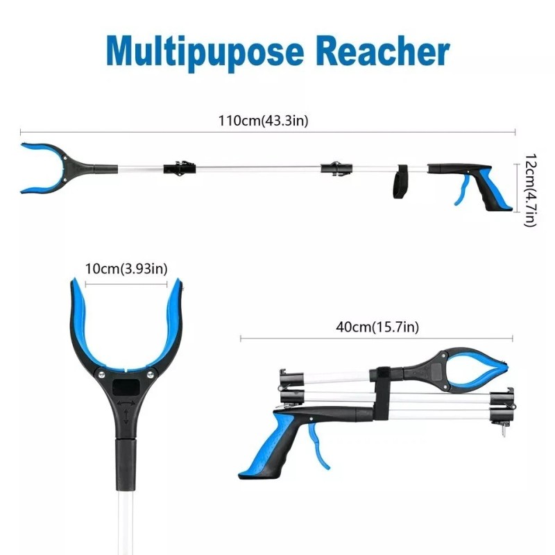 Honeysuckle 43 inch Extra Long Grabber ToolFoldable Pick Up Stick