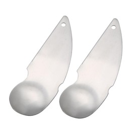 BIUDECO 2Pcs Stainless Steel Kiwi Cutters Spoons Effortless Digging Tool for Kiwifruit Other Soft Fruits Kitchen Gadget for