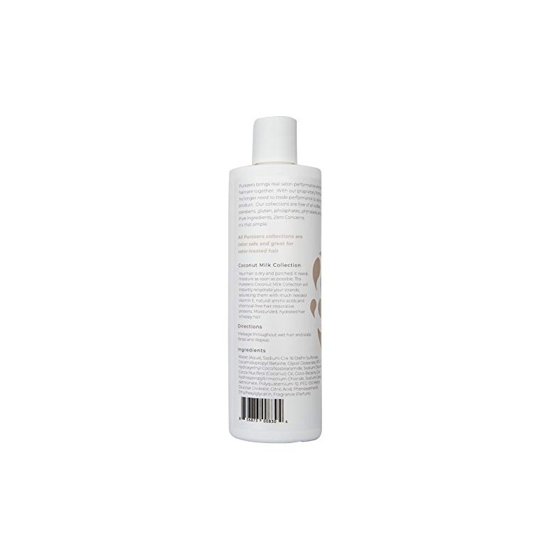 Purezero Set de Champú y Acondicionador de Leche de Coco