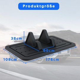 ANBOO Auto Handyhalterung Armaturenbrett Matte Schwarz rutschfeste Silikon-Matte Telefonhalterung für Autos Einstellbarer Universalhalter Geeignet für Mobiltelefone mit Bildschirmen unter 7 Zoll