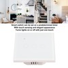 White 3 Gang WiFi Smart Switch APP Remote Control Touch