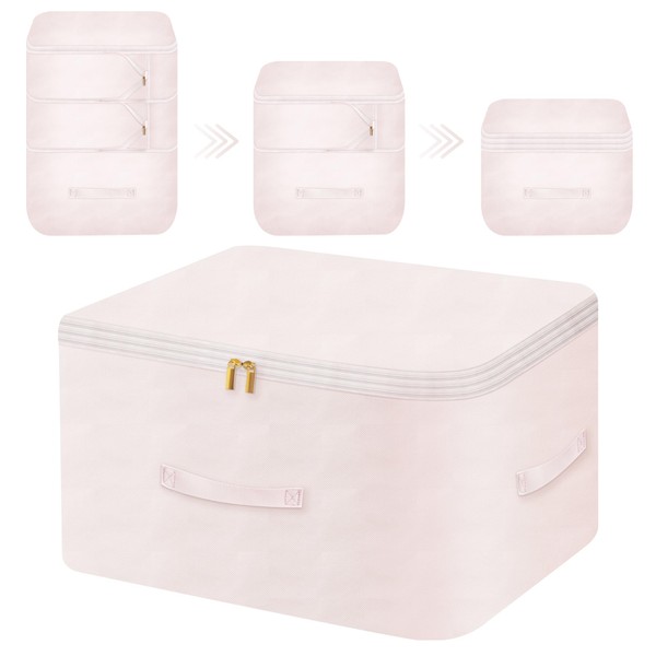 Ultra Space Saving Self Compression Organizer, Comforter Storage Bag for