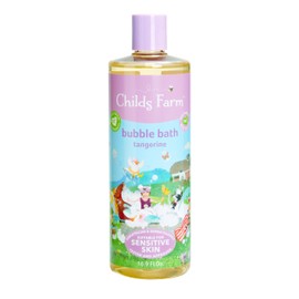 Childs Farm, Kids Bubble Bath for Dry, Sensitive Skin, Organic Tangerine, Gently Cleanses & Soothes, Vegan, Cruelty-Free, 8.4 fl oz