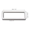 sourcing map Metal Rectangle Ring Buckles 39x12.5mm for Bags Belts