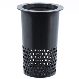 TL Reefs Filter Media Basket, Filter Cup for Aquariums, Replaces Filter Socks (Black, 4" Dx6 H)