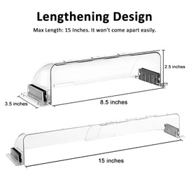 6 Pack Magnetic Air Vent Deflector, Adjustable Length