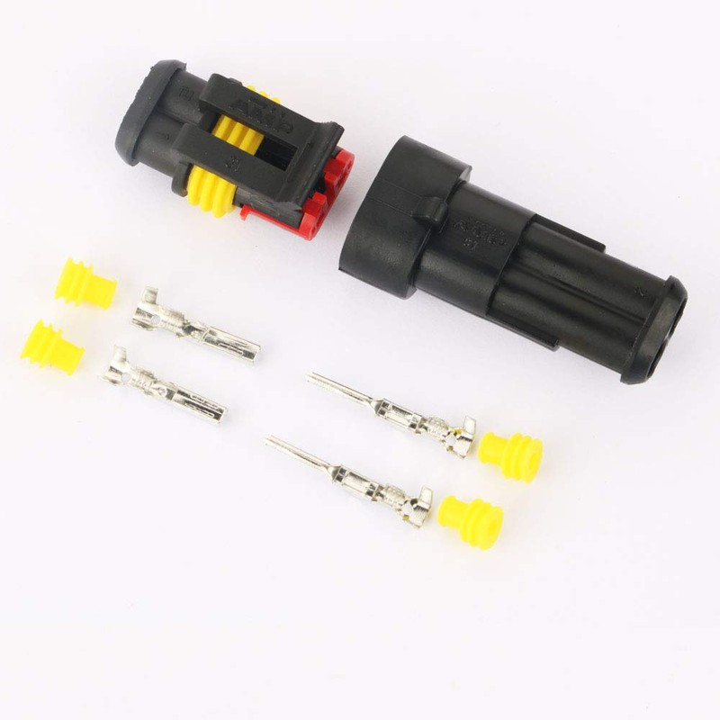 GTIWUNG 10 Kit 2 Pin Waterproof Connector Coupler Waterproof Connector