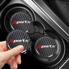 Car Cup Holder Coaster, 2 PCS Carbon Fiber Non-Slip Embedded