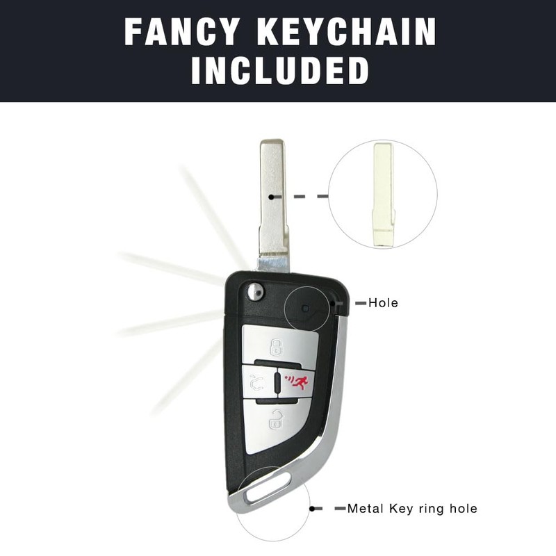 SEGADEN Modified Upgraded Key Shell Compatible with Volkswagen Golf GTI