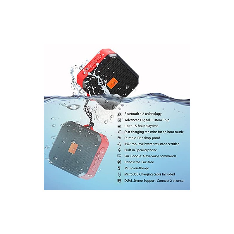 PRO Bluetooth 5.3 IPX7 Speaker Compatible with Tecno Pova 4