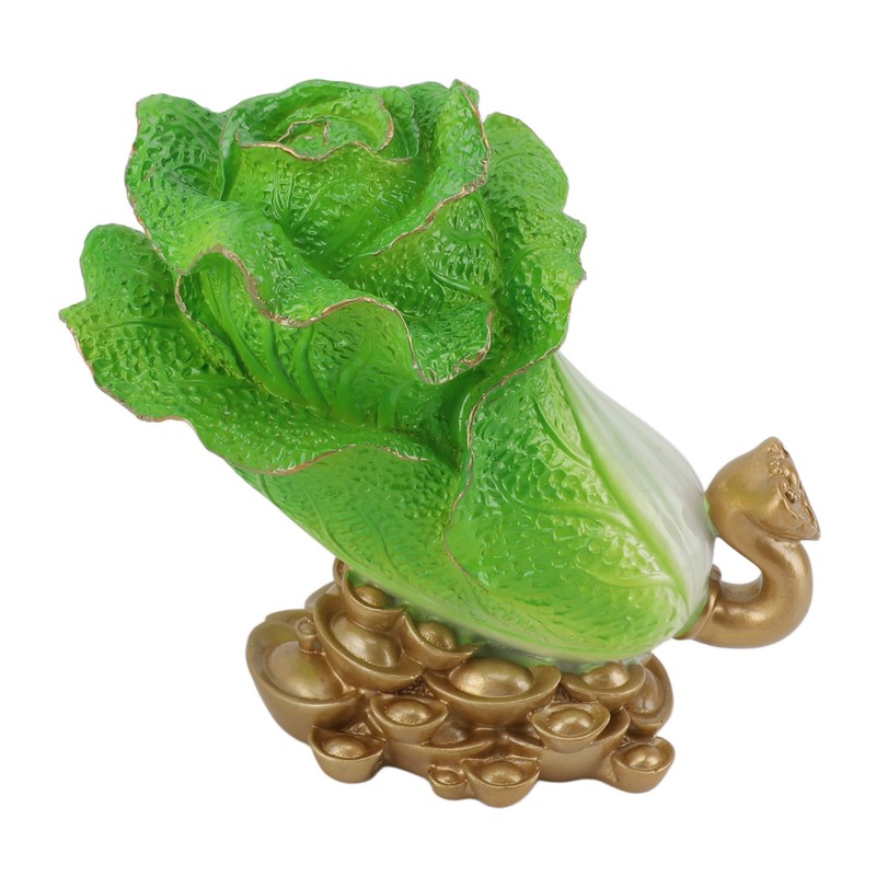 Lucky Cabbage Crafts Chinese Bai Cai Ornament Resin Feng Shui