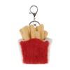 Apricot Lamb Fresh French Fries Soft Cuddly Keychain, Plush Toys