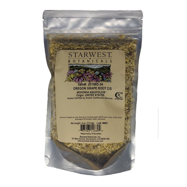 Oregon Grape Root C/S Wildcrafted - 4 oz