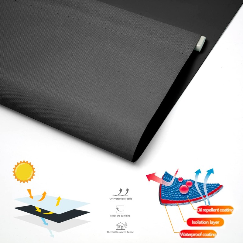 NUTRO CHILL Window Shades, RV Roller Shades Thermal Insulated Fabric