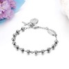 JewelryWe Jewellery Rosary Bracelet, Stainless Steel Virgin Mary Catholic Holy