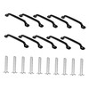 Gadpiparty 10pcs Sturdy American Style Cabinet Handles Black Drawer Knobs