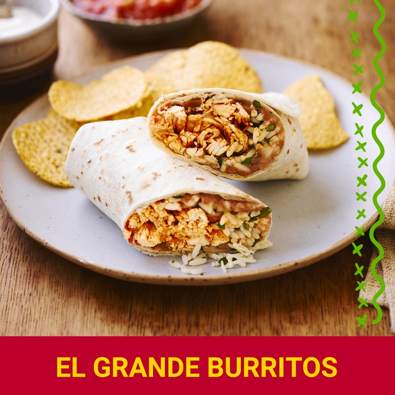 Old El Paso Restaurant Style Grande Flour Tortillas, Meal Prep,
