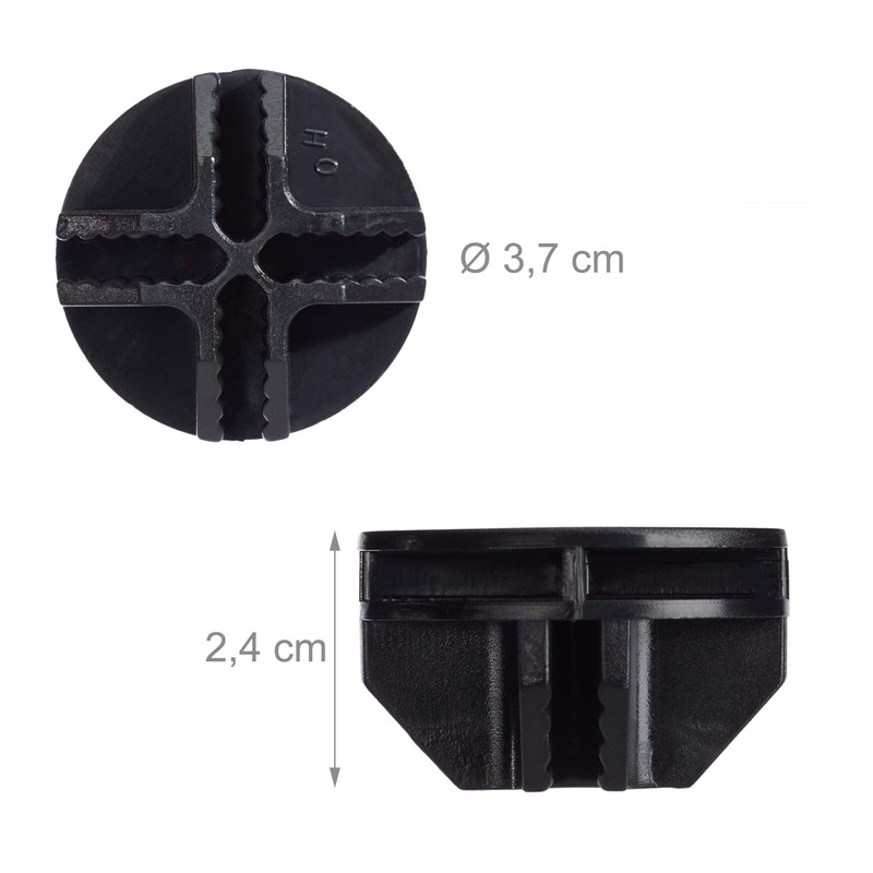 Relaxdays Connectors for Shelving Systems, Pack of 40, Shelf Adapters,