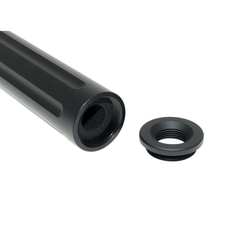 SLONG Airsoft 14mm Reverse Screw Slim Suppressor Flute